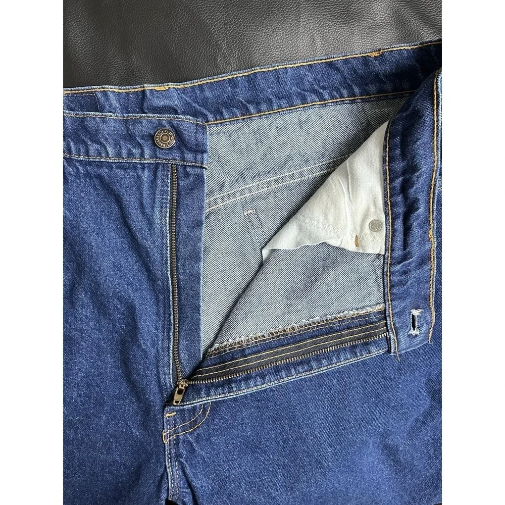 Levi's 517 Bootcut Orange Tab Jeans 40x32 Fits 38x30 USA Dark Wash True Vintage